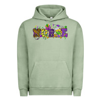 Pigment Oil Green Mardi Gras Day nurse Urban Hoodie - HowdyJamesFarm