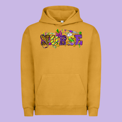 Mardi Gras Day Nurse Urban Hoodie Designed By Howdyjamesfarm