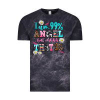 Cloud Black i am  99 angel but ohh that Vintage Tee - AdoDesignShop