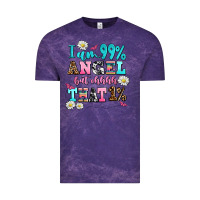 Cloud Purple i am  99 angel but ohh that Vintage Tee - AdoDesignShop