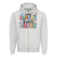 Dove Grey every bunny's favorite nurse Zipper Hoodie - MaliasSmallBusiness