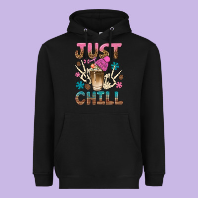 Just Chill With Coffee Bean Bbs Heavyweight Hoodie Designed By Bundleandbundleshop