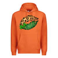 Carrot St. Patricks Day Leopard Lips Premium Hoodie - Bettercallsaul