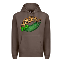 Coffee St. Patricks Day Leopard Lips Premium Hoodie - Bettercallsaul
