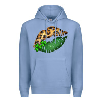 Colony Blue St. Patricks Day Leopard Lips Premium Hoodie - Bettercallsaul
