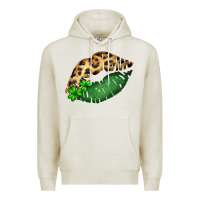 St. Patricks Day Leopard Lips Premium Hoodie | Teevron