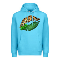 Ocean Blue St. Patricks Day Leopard Lips Premium Hoodie - Bettercallsaul