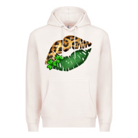 Pale Pink St. Patricks Day Leopard Lips Premium Hoodie - Bettercallsaul