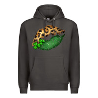 Smoke St. Patricks Day Leopard Lips Premium Hoodie - Bettercallsaul