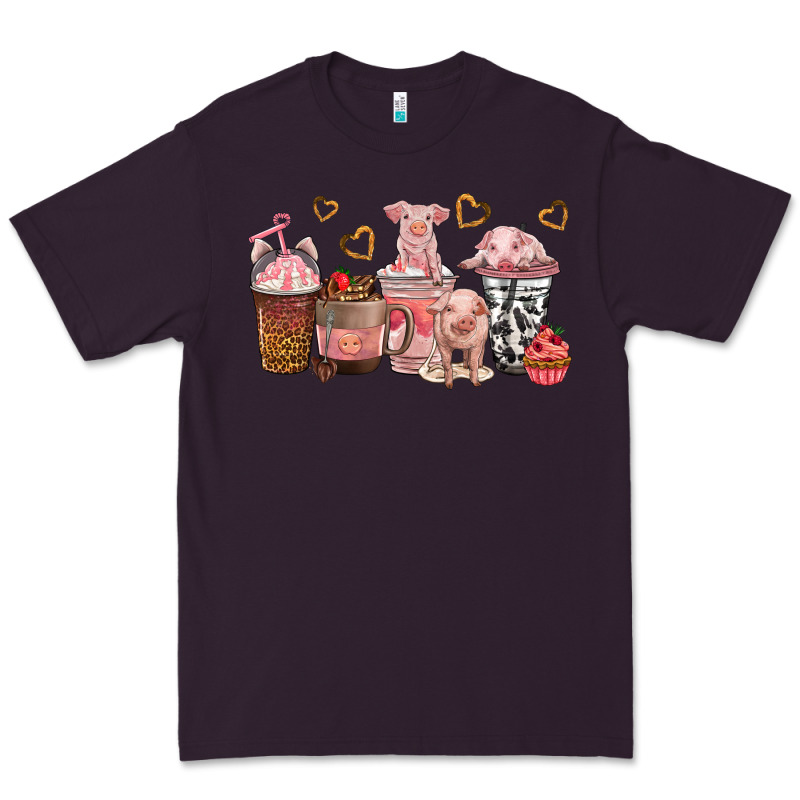 Pigs Coffee Cups Premium Tee by texasbilliewilder | Teevron