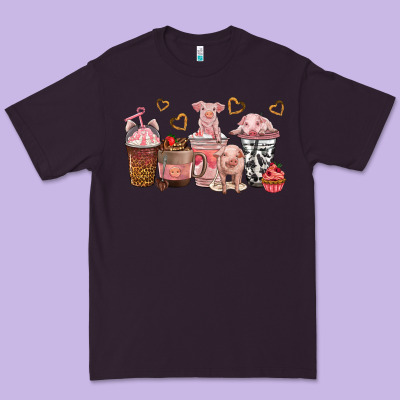 Premium Tee pigs coffee cups