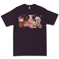 Plum pigs coffee cups Premium Tee - texasbilliewilder