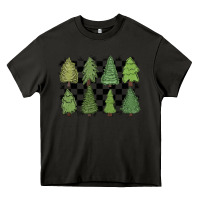 Asphalt checkered trees Heavy Core Tee - MaliasSmallBusiness
