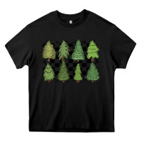 Black checkered trees Heavy Core Tee - MaliasSmallBusiness