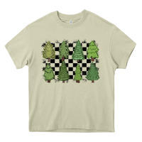 Mossy checkered trees Heavy Core Tee - MaliasSmallBusiness
