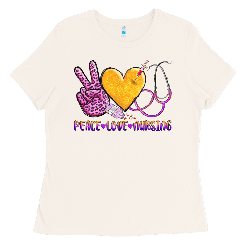 Peace Love Nursing Ladies Tee by AdoDesignShop | Teevron