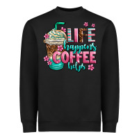 Black life happens coffee  helps Heavyweight Sweatshirt - AdoDesignShop