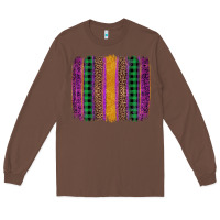 Chestnut mardi gras western brush stroke Long Sleeve Tee - Artiststas