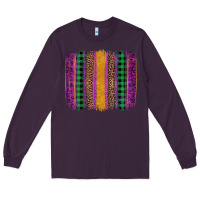 Plum mardi gras western brush stroke Long Sleeve Tee - Artiststas