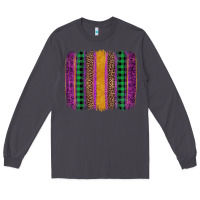 Smoke mardi gras western brush stroke Long Sleeve Tee - Artiststas