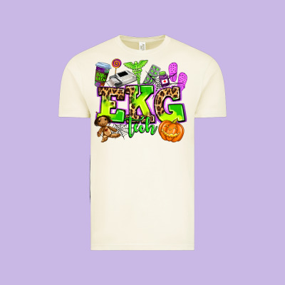 Ekg Tech Nurse Halloween Vintage Tee Designed By Adodesignshop