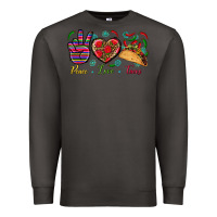 Smoke Peace Love Tacos Premium Sweatshirt - BundleAndBundleShop