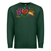 Sports Green Peace Love Tacos Premium Sweatshirt - BundleAndBundleShop