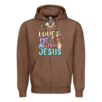 No Bunny Loves Me Like Jesus Zipper Hoodie | Teevron