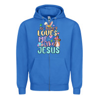 True Royal no bunny loves me like jesus Zipper Hoodie - MaliasSmallBusiness
