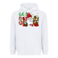 White let it snow with snowman Heavyweight Hoodie - BundleAndBundleShop