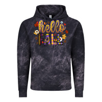 Cloud Black hello fall Vintage Hoodie - CowhideDigitalArt