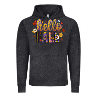Vintage Black hello fall Vintage Hoodie - CowhideDigitalArt