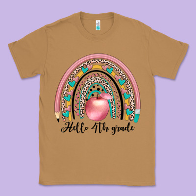 Hello 4th Grade Classic Tee Designed By Jahusdesignshop