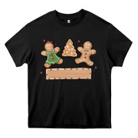 Black gingerbread christmas Heavy Core Tee - MaliasSmallBusiness