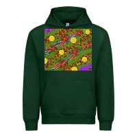 Forest Green Mardi Gras Crabs and lemons tumbler Urban Hoodie - HowdyJamesFarm