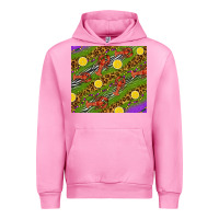Fuchsia Pink Mardi Gras Crabs and lemons tumbler Urban Hoodie - HowdyJamesFarm