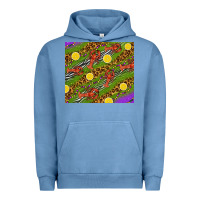 Pigment Pebble Blue Mardi Gras Crabs and lemons tumbler Urban Hoodie - HowdyJamesFarm