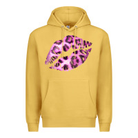 Antique Gold Pink Leopard Lips Premium Hoodie - Bettercallsaul
