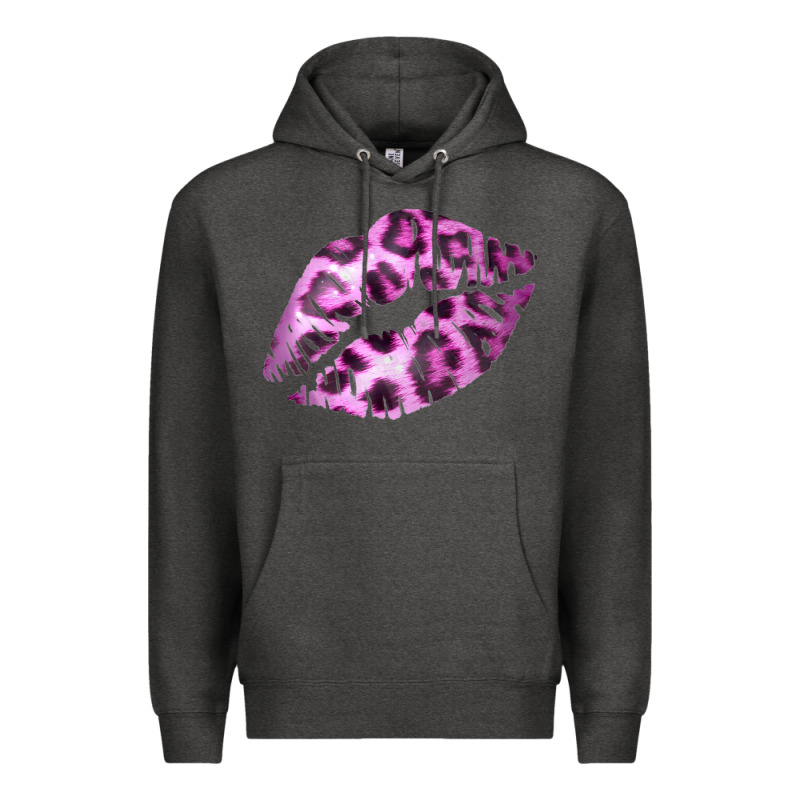 Pink Leopard Lips Premium Hoodie by Bettercallsaul | Teevron