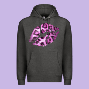 Pink Leopard Lips Premium Hoodie Designed By Bettercallsaul