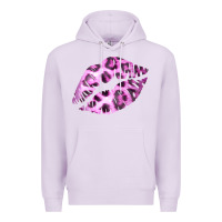 Lilac Pink Leopard Lips Premium Hoodie - Bettercallsaul