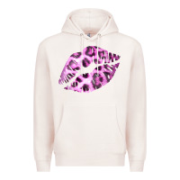 Pale Pink Pink Leopard Lips Premium Hoodie - Bettercallsaul