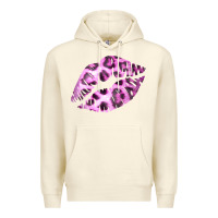 Sandshell Pink Leopard Lips Premium Hoodie - Bettercallsaul