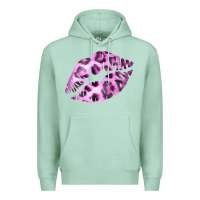 Seafoam Pink Leopard Lips Premium Hoodie - Bettercallsaul
