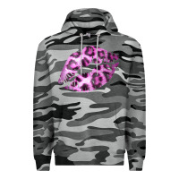 Slate Camo Pink Leopard Lips Premium Hoodie - Bettercallsaul