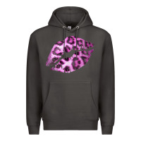 Smoke Pink Leopard Lips Premium Hoodie - Bettercallsaul