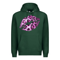 Sports Green Pink Leopard Lips Premium Hoodie - Bettercallsaul