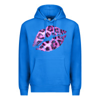 True Royal Pink Leopard Lips Premium Hoodie - Bettercallsaul