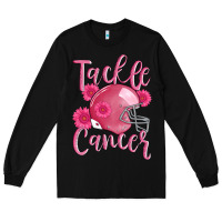 Black tackle cancer helmet Long Sleeve Tee - AdoDesignShop
