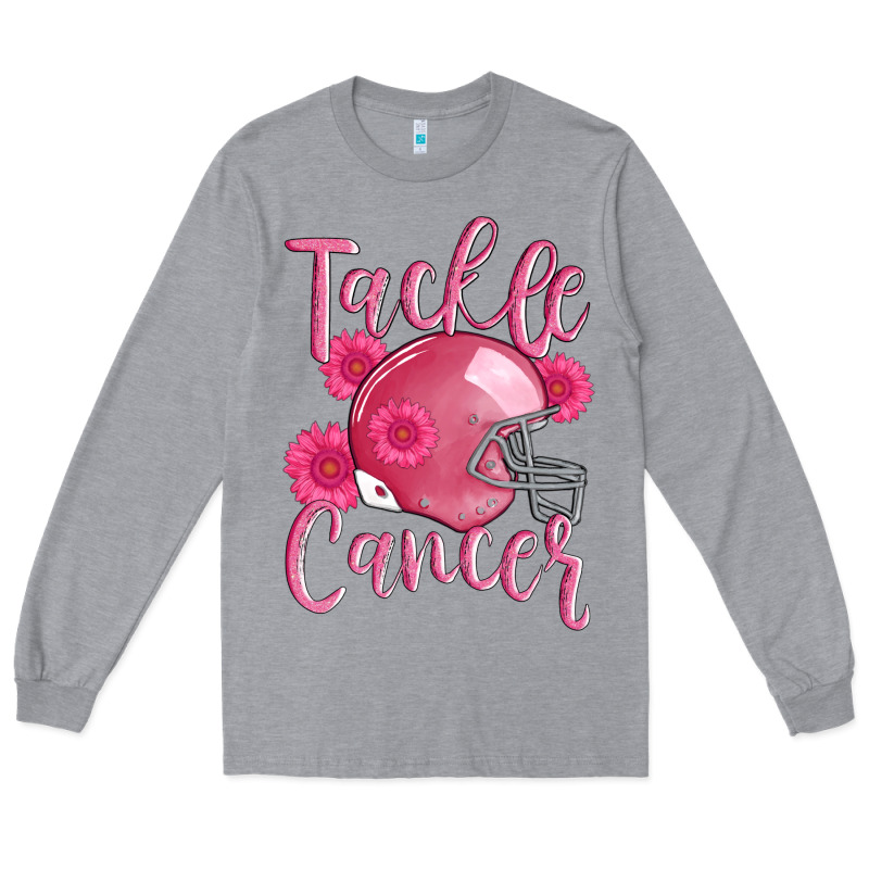 Tackle Cancer Helmet Long Sleeve Tee by AdoDesignShop | Teevron